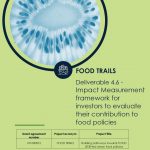 Impact measurement framework for investor to evaluate their contribution to food policies